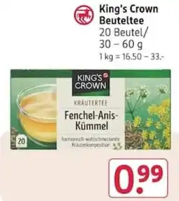 Rossmann King's Crown Fenchel-Anis-Kümmel Angebot