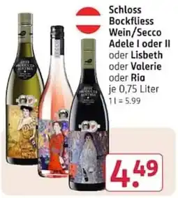 Rossmann Schloss Bockfließ Wein/Secco Angebot