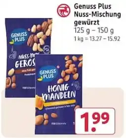 Rossmann Genuss Plus Nuss-Mischung gewürzt Angebot