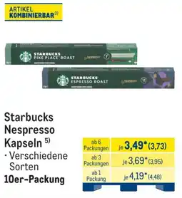 METRO Starbucks Nespresso Kapseln Angebot