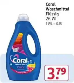 Rossmann Coral Waschmittel Flüssig Angebot