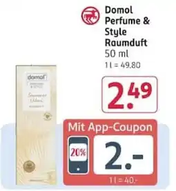 Rossmann Domol Perfume & Style Raumduft Angebot