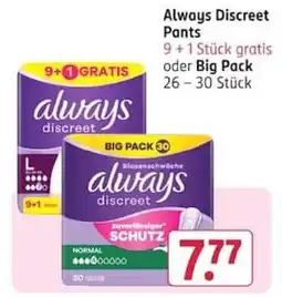 Rossmann Always Discreet Pants Angebot