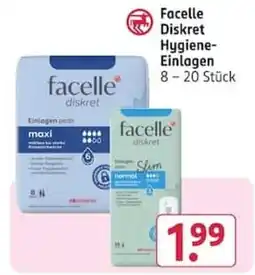Rossmann Facelle Diskret Hygiene-Einlagen Angebot