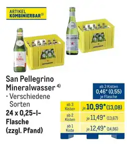 METRO San Pellegrino Mineralwasser Angebot