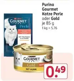 Rossmann Purina Gourmet Katze Perle oder Gold Angebot