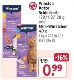 Rossmann Winston Katze Schleckerli Angebot