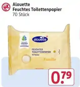 Rossmann Alouette Feuchtes Toilettenpapier Angebot