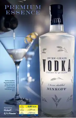 METRO Pure Grain Vodka Minkoff Angebot