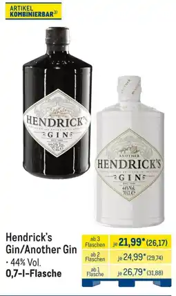 METRO Hendrick's Gin/Another Gin Angebot
