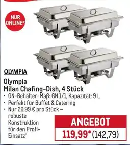 METRO Olympia Milan Chafing-Dish Angebot