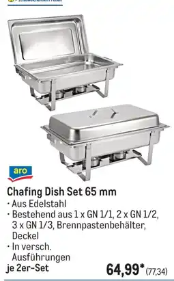 METRO aro Chafing Dish Set 65 mm Angebot