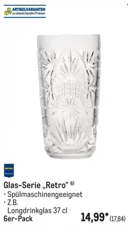 METRO Glas-Serie „Retro“ Angebot