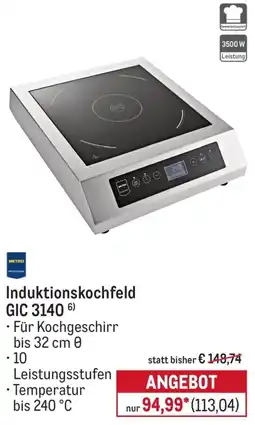 METRO Induktionskochfeld GIC 3140 Angebot