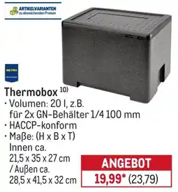 METRO Thermobox 10) METRO PROFESSIONAL Angebot