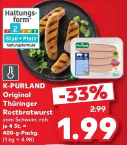Kaufland K-PURLAND Original Thüringer Rostbratwurst Angebot