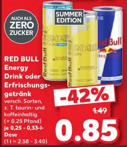 Kaufland Red Bull Energy Drink Angebot