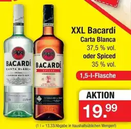 Zimmermann XXL Bacardí Carta Blanca oder Spiced Angebot