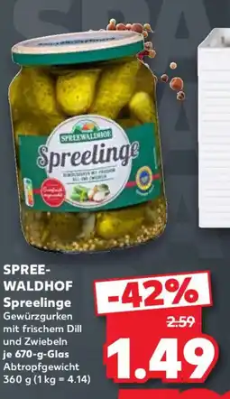 Kaufland Spreewaldhof Spreelinge Angebot