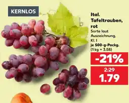 Kaufland Ital. Tafeltrauben, rot Angebot