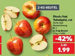 Kaufland Dtsch./ital. Tafeläpfel, rot Angebot