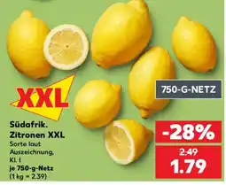 Kaufland Südafrik. Zitronen XXL Angebot