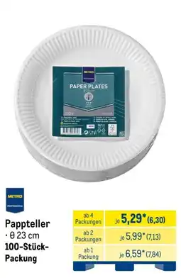 METRO METRO PAPPTELLER Angebot