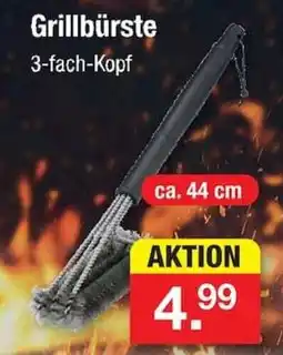 Zimmermann Grillbürste 3-fach-Kopf Angebot