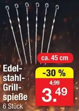 Zimmermann Edelstahl-Grillspieße Angebot