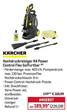 METRO KÄRCHER Hochdruckreiniger K4 Power Control Flex Go!Further Angebot