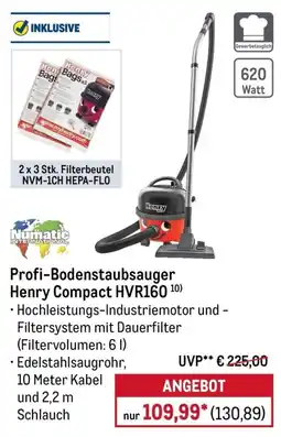 METRO Profi-Bodenstaubsauger Henry Compact HVR160 Angebot