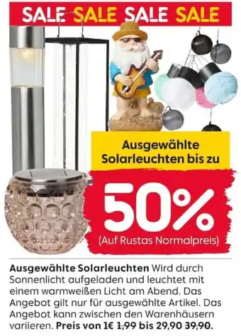Rusta Ausgewählte Solarleuchten Angebot