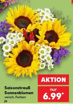 Kaufland Saisonstrauß Sonnenblumen Angebot