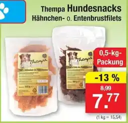 Zimmermann Thempa Hundesnacks Hähnchen- o. Entenbrustfilets Angebot