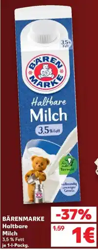 Kaufland BÄRENMARKE Haltbare Milch Angebot