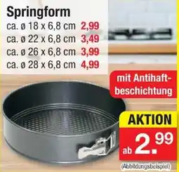 Zimmermann Springform Angebot