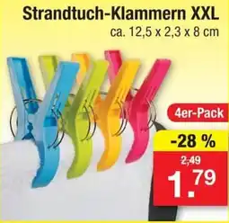 Zimmermann Strandtuch-Klammern XXL Angebot