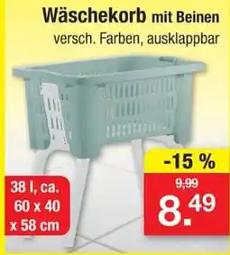 Zimmermann Wäschekorb mit Beinen Angebot