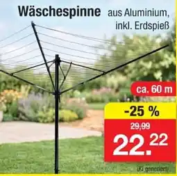 Zimmermann Wäschespinne aus Aluminium Angebot