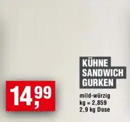 Handelshof KÜHNE SANDWICH GURKEN Angebot
