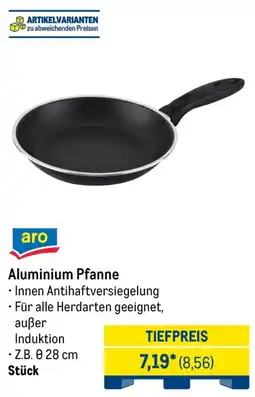 METRO aro Aluminium Pfanne Angebot