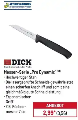METRO DICK Messer-Serie „Pro Dynamic“ Angebot