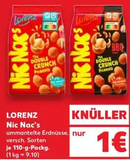 Kaufland Lorenz Nic Nac's ummantelte Erdnüsse Angebot