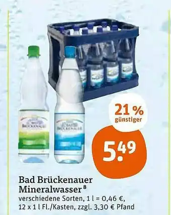 tegut Bad Brückenauer Mineralwasser Angebot