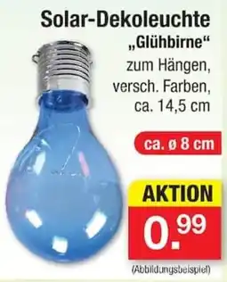 Zimmermann Solar-Dekoleuchte "Glühbirne" Angebot