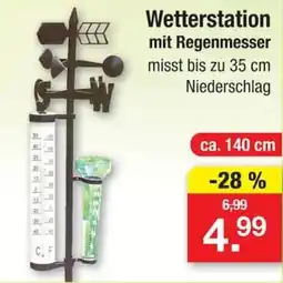 Zimmermann Wetterstation mit Regenmesser Angebot