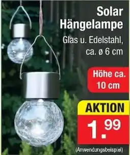 Zimmermann Solar Hängelampe Angebot