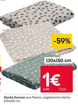 Rusta Decke Sussan aus Fleece Angebot