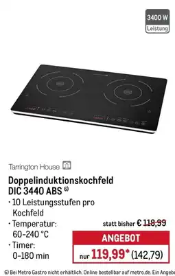METRO Tarrington House Doppelinduktionskochfeld DIC 3440 ABS Angebot