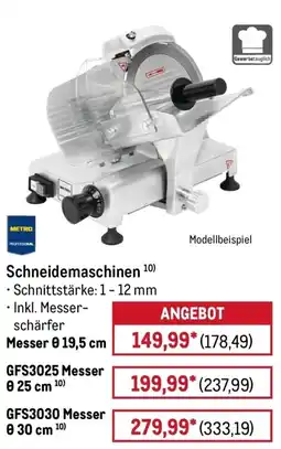METRO Schneidemaschinen METRO PROFESSIONAL Angebot